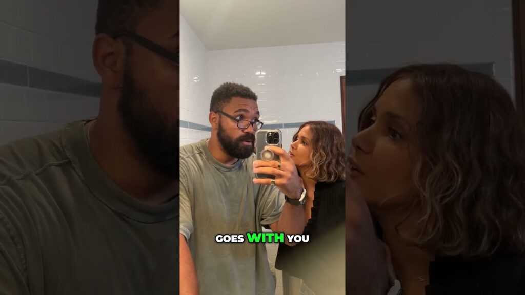 Halle Berry Watches Scary Movies With Jordan Howlett #movies #shorts #neverletgo #horrorstories