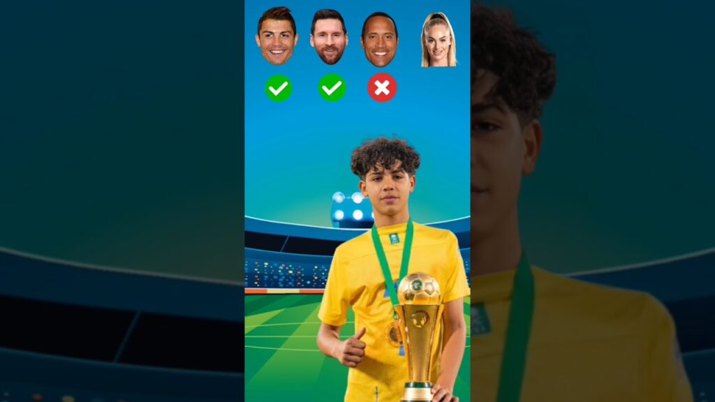 Junior Ronaldo ❤️ - Ronaldo Vs Messi Vs Rock Vs Alisha #youtubeshorts