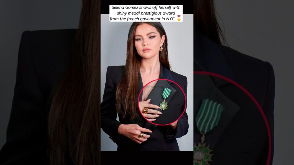Congratulations! To Selena Gomez for her prestigious award👏🏻🎖️#selenagomez #shorts #emiliaperez #fyp