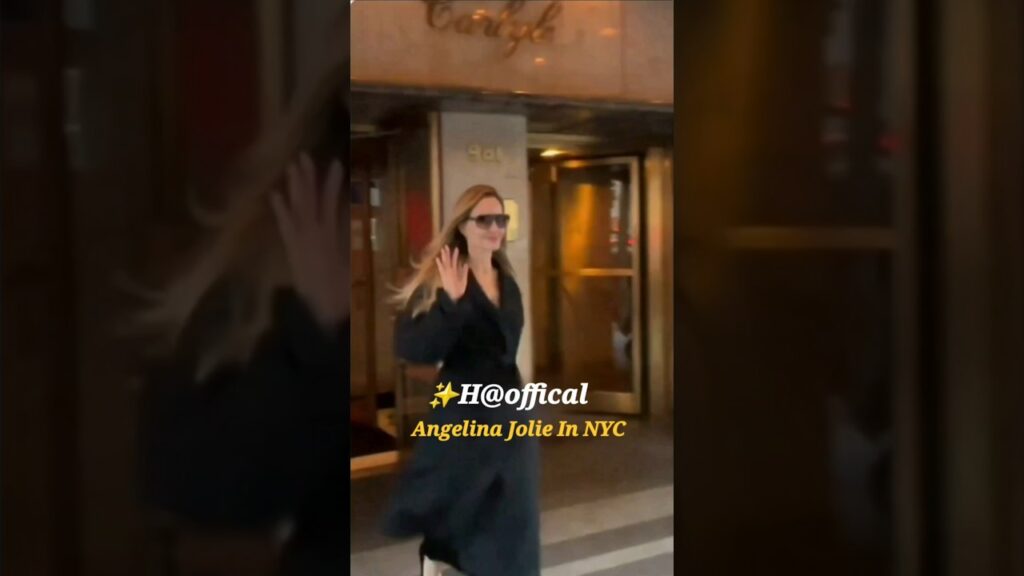 Angelina Jolie Leaving Her New York Hotel 💘#shortsviral #subscribe #shorts