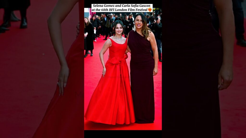 Selena Gomez and Carla Sofia Gaston at the #LondonFilmFestival❤️‍🔥#selenagomez #shorts #fyp