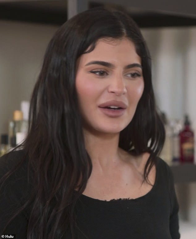Kylie has denied getting surgery on her face (pictured 2022)