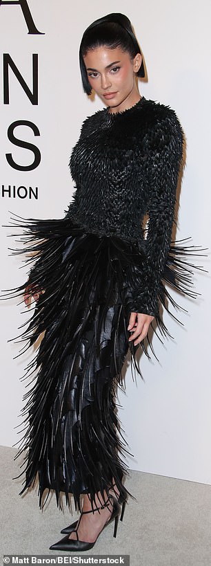 She showed off the gown from a number of angles