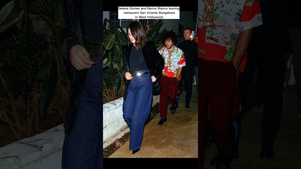 Selena and Benny step out for a dinner date😊#selenagomez #shorts #bennyblanco #couple #fyp