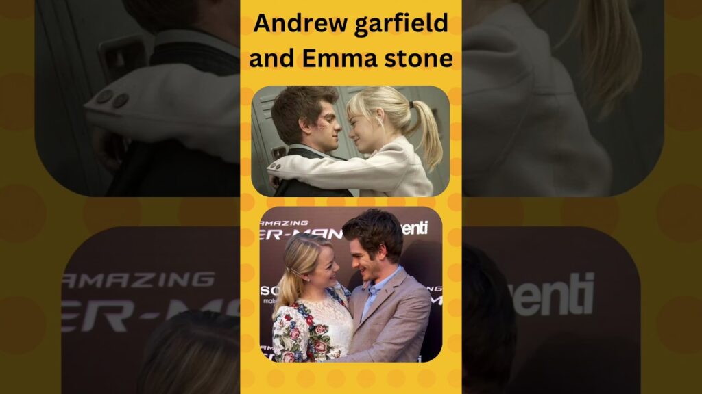 Emma stone and Andrew garfield together❤️Evolution #emmastone #andrewgarfield #spiderman #celebrity
