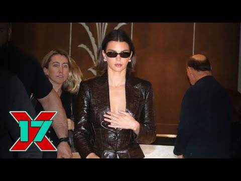 Kendall Jenner Shows Some Skin While Rocking A Crocodile Skin Blazer