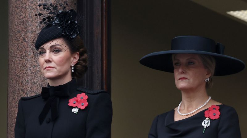 Princess of Wales attends Remembrance events with royal family
