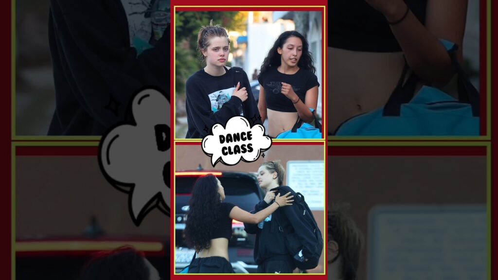 Angelina Jolie daughter Spotted in Los Angeles after a dance class #shorts #angelinajoliepitt