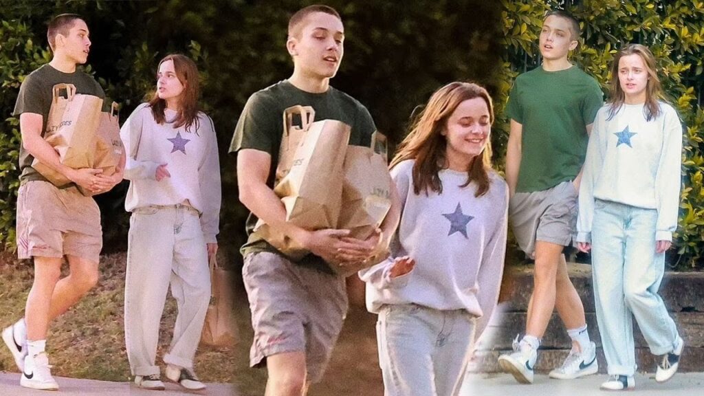 Brad Pitt and Angelina Jolie's twins Knox and Vivienne as they stepped out in LA 😘