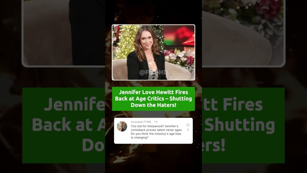 Fiz - Jennifer Love Hewitt Claps Back at Age Critics! #celeb #shorts #viral
