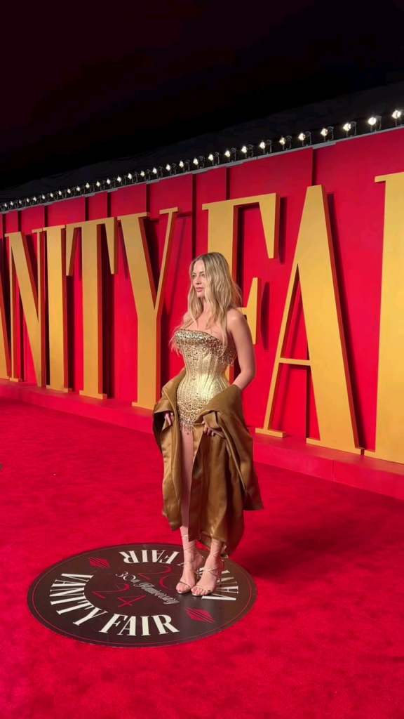 Margot Robbie at the Vanity Fair Oscars Party 3/10/24