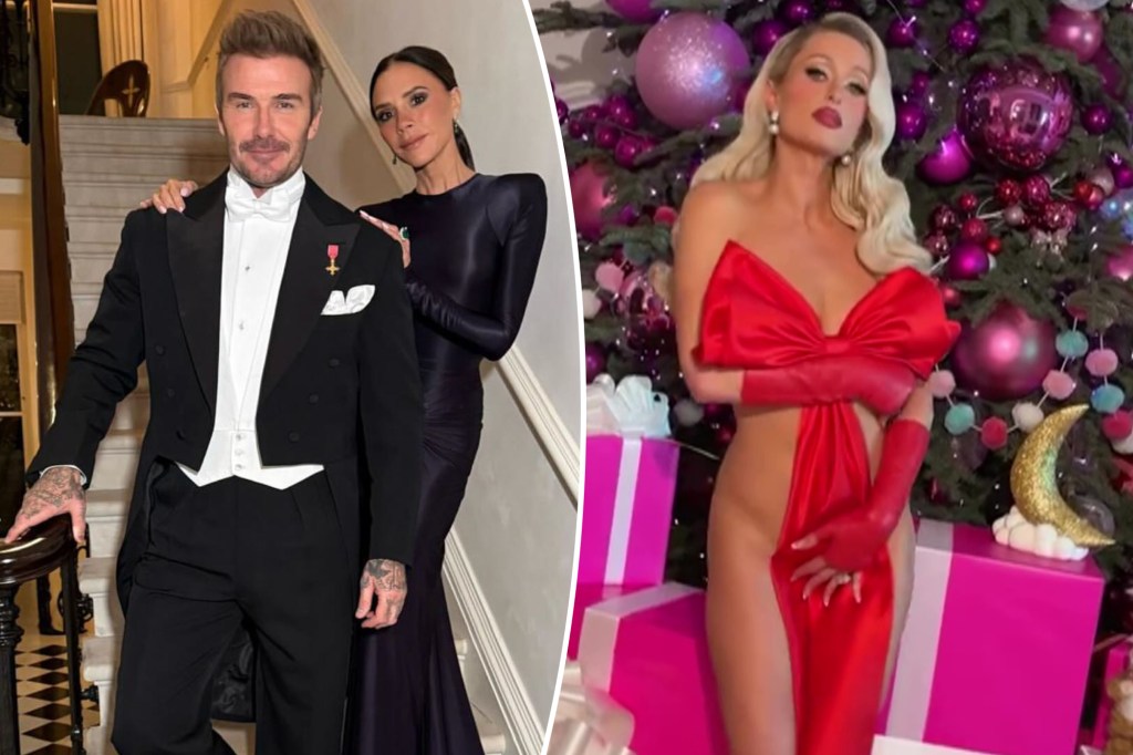 The Beckhams, Paris Hilton, Kylie Jenner & more celebrities celebrate Christmas - Page Six