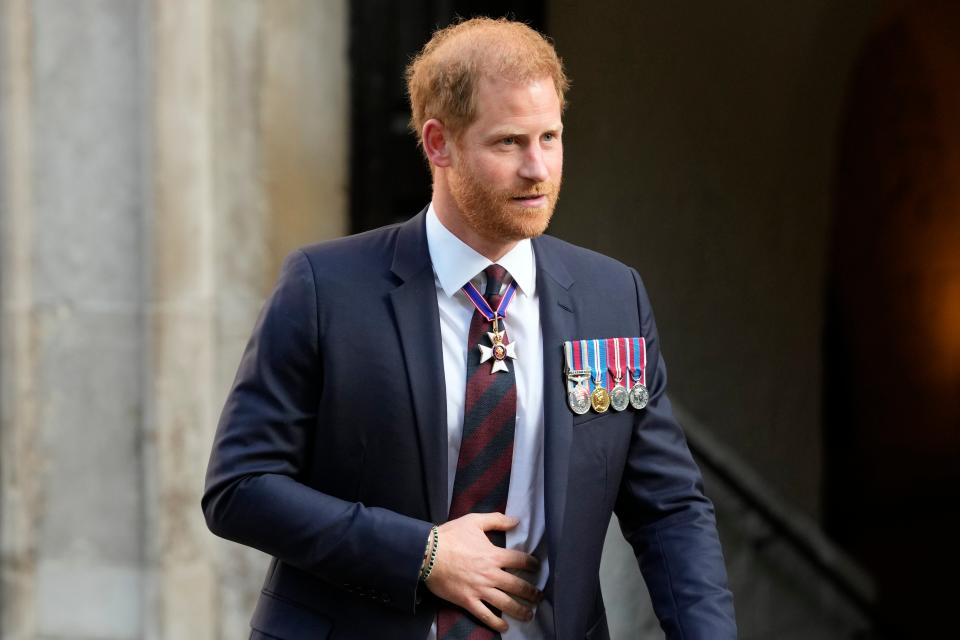 Prince Harry last saw his the monarch for a reported 45 minutes in February following the annoucement of his cancer diagnosis. (Copyright 2024 The Associated Press. All rights reserved)