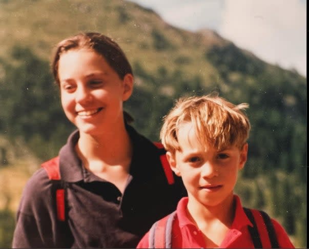 Kate and James Middleton as children. (James Middleton/Instagram)