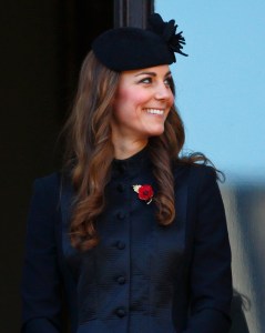 Catherine, Duchess of Cambridge attends the annual Remembrance Sunday Service at the Cenotaph on Nov. 10, 2013 in London, United Kingdom.