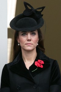 Catherine, Duchess of Cambridge attends the annual Remembrance Sunday Service at the Cenotaph on Whitehall on Nov. 8, 2015 in London, United Kingdom.