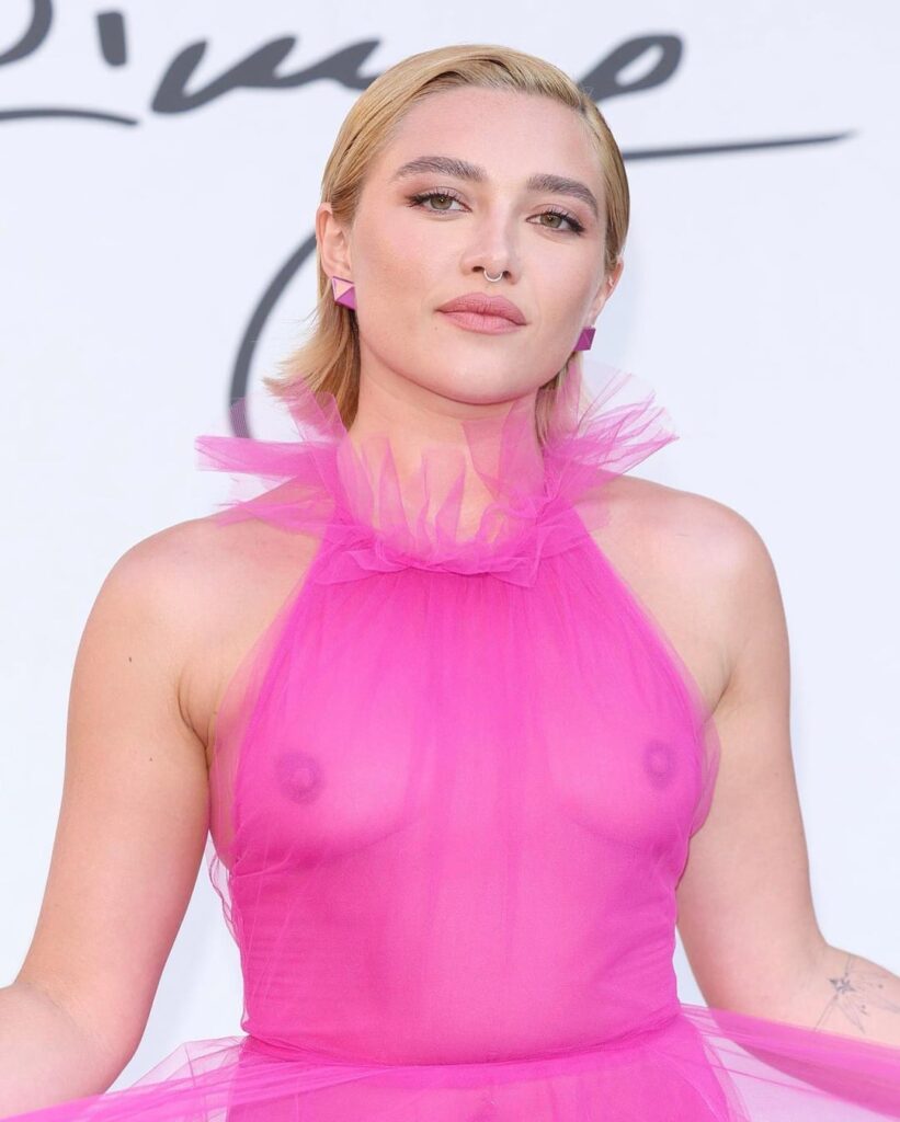 Florence Pugh at the Valentino show during the Rome Fashion Week, 7/8/22