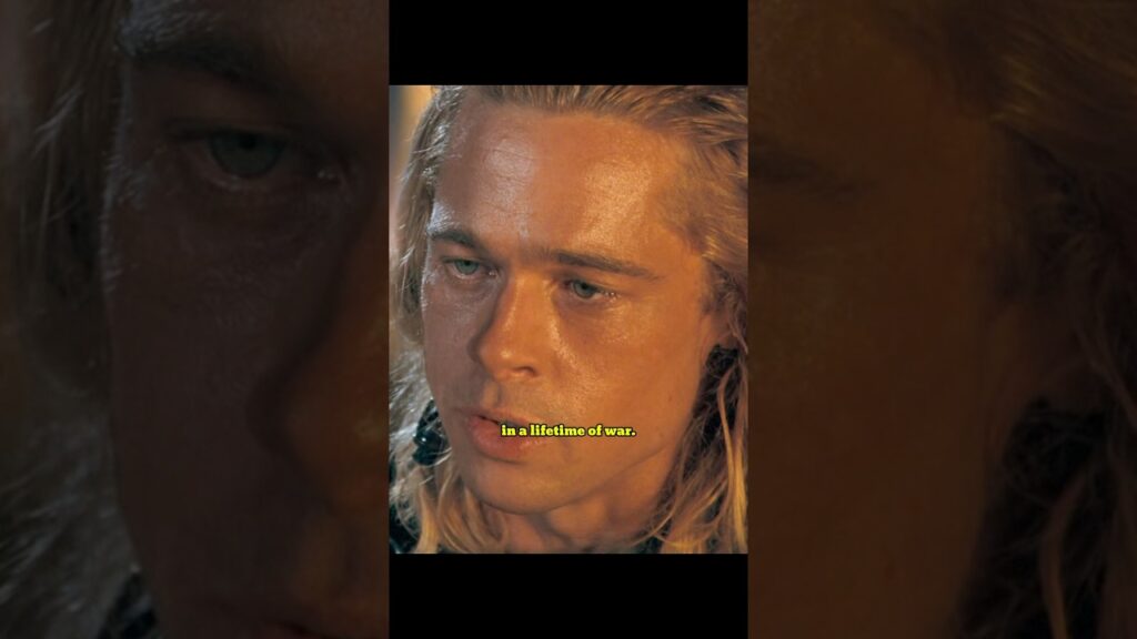 You gave me peace in a lifetime of war #troy #achilles #bradpitt #rosebyrne #orlandobloom #trojanwar