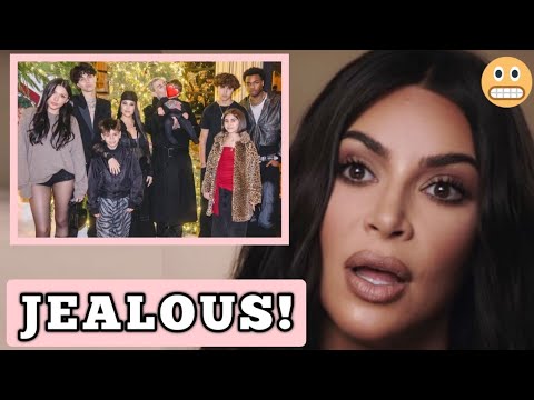 JEALOUS!🛑 Kim Kardashian ENVIOUS Watching Kourtney Celebrate New Year with her blended family