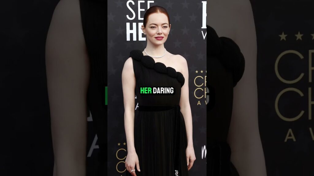 Emma Stone Dazzles at 2025 Golden Globes with Bold Red Pixie #celebritynews