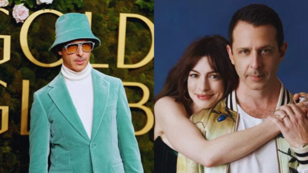 Anne Hathaway SHADES Jeremy Strong’s Golden Globes Outfit: The Internet EXPLODES "Anne Hathaway SHADES Jeremy Strong's Golden Globes Outfit: The Internet EXPLODES"