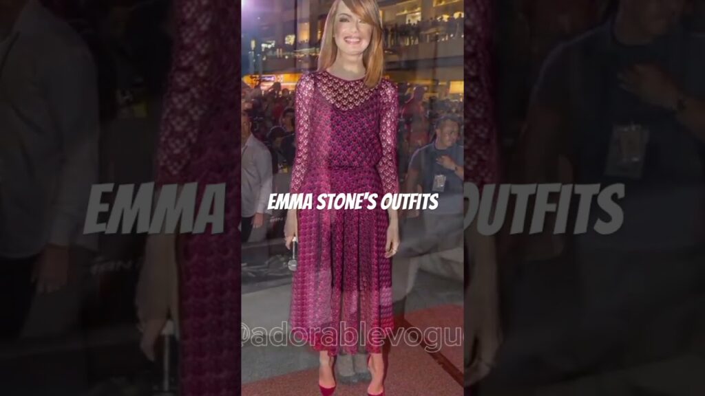 Emma Stone's Whimsical and Elegant Outfits to Inspire Your Fashion#shorts