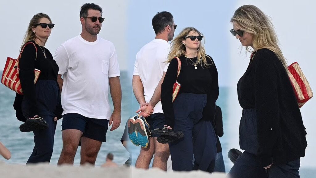Kate Upton bundles up on the beach with husband Justin Verlander in Miami