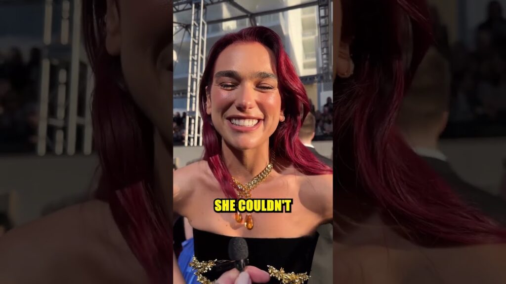 Dua Lipa Couldn't Sit In Her Dress 😂
