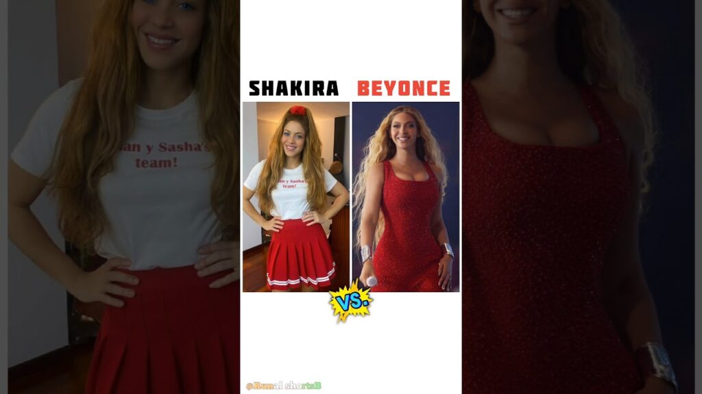 Shakira VS Beyonce #comparison #international #singer #us #colombia #shorts #top