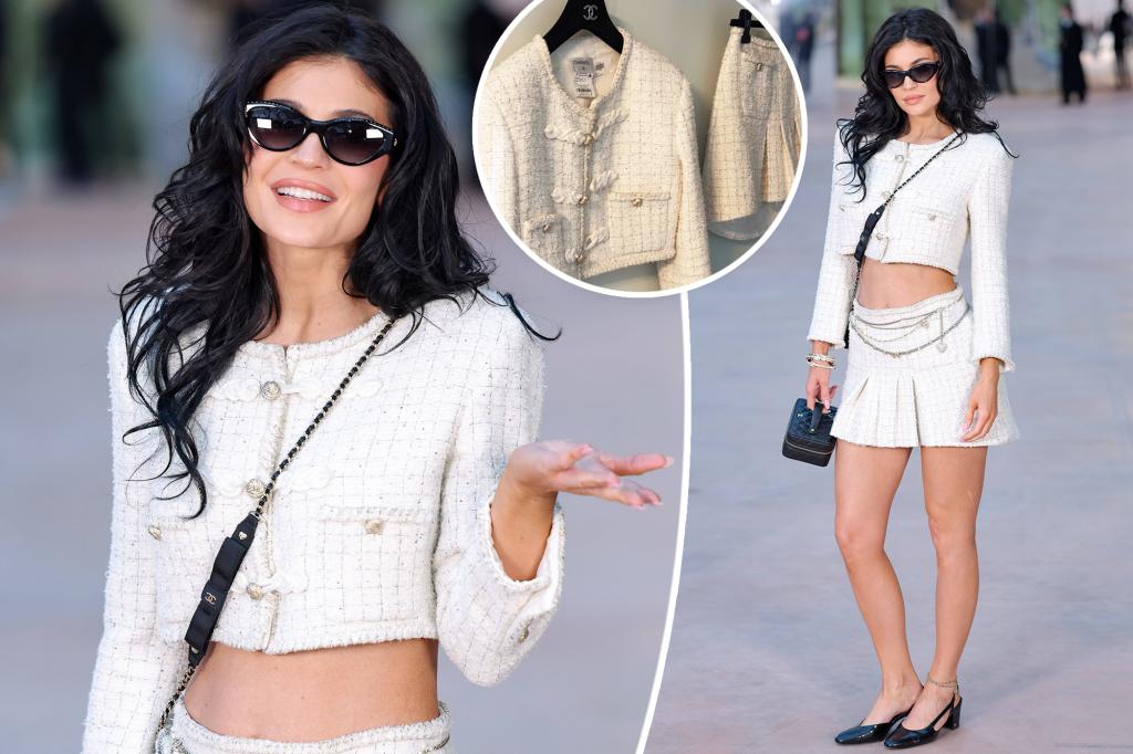 Kylie Jenner hits Chanel Haute Couture fashion show in crop top and pleated miniskirt