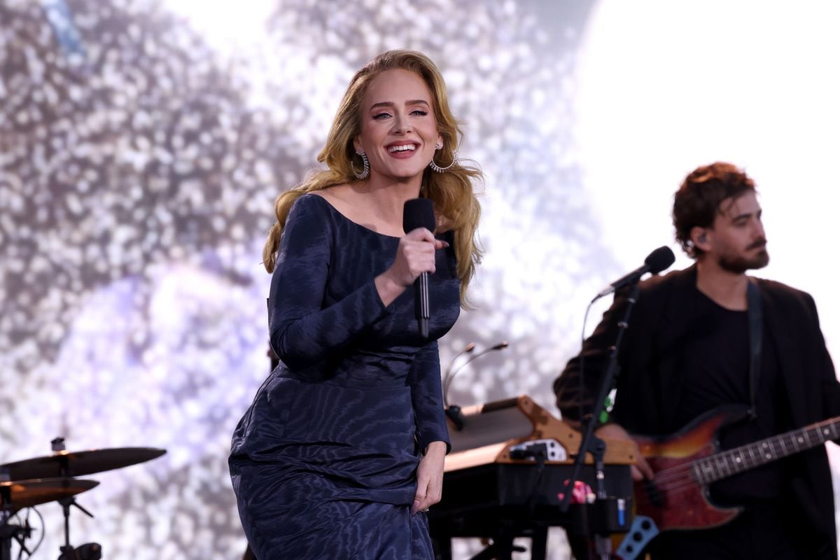 MUNICH, GERMANY - AUGUST 02: (Exclusive Coverage) Adele performs onstage at Messe MÃ¼nchen on August 02, 2024 in Munich, Germany. (Photo by Kevin Mazur/Getty Images for AD) 