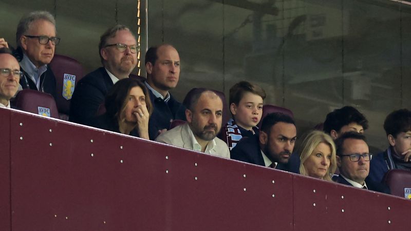 Prince William and George cheer on Aston Villa in first outing since Kate’s cancer announcement Prince William and George cheer on Aston Villa in first outing since Kate’s cancer announcement