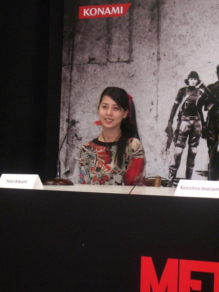 Yumi Kikuchi at a Gaming Event for Metal Gear Solid 4 (2008)