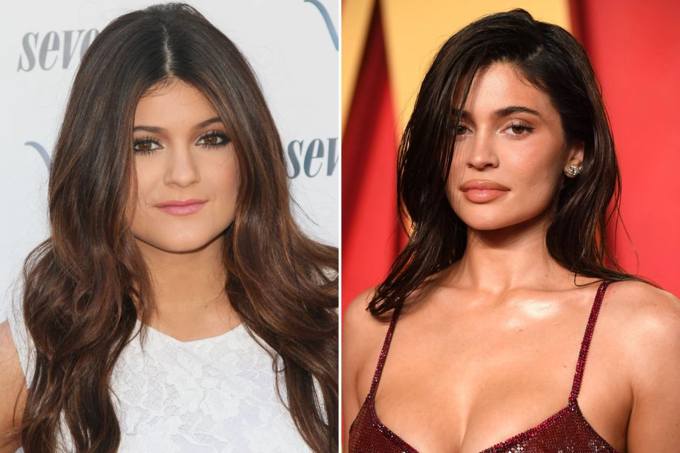 Collage of Kylie Jenner at two different events.