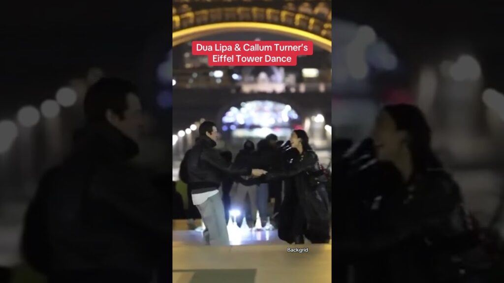 Dua Lipa and Callum Turner's Eiffel Tower dance