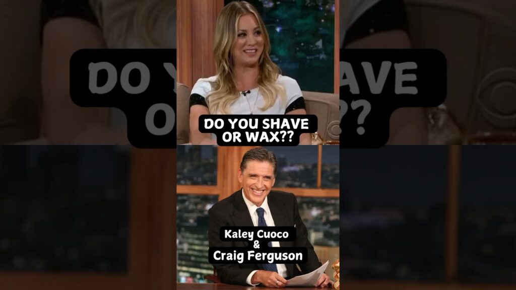 Shave OR Wax? | Craig Ferguson | Kaley Cuoco  #shorts