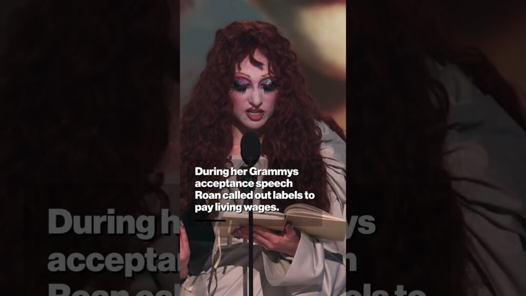Chappell Roan wins best new artist at Grammys 2025 #shorts