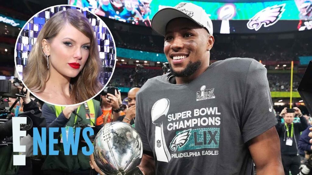 Saquon Barkley SLAMS Taylor Swift Hate at 2025 Super Bowl | E! News