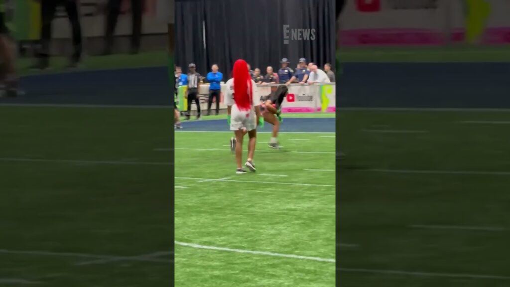 Jordan Chiles has a champion's mindset at NFL and YouTube's Star-Studded Flag Football Showdown.