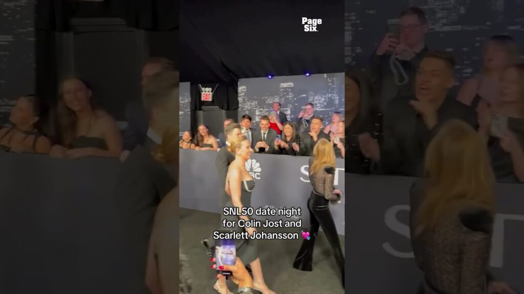 Colin Jost and Scarlett Johansson seen arriving to SNL50 💘😭 #shorts Colin Jost and Scarlett Johansson seen arriving to SNL50 💘😭 #shorts