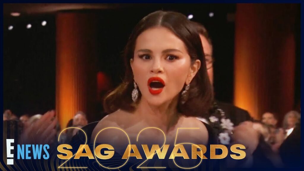 Here’s What Selena Gomez Mouthed While Accepting Her Surprising Win | SAG Awards 2025 | E! News Here’s What Selena Gomez Mouthed While Accepting Her Surprising Win | SAG Awards 2025 | E! News