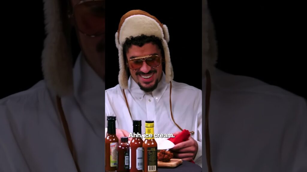 Bad Bunny's reaction to ice cream is adorable #shorts