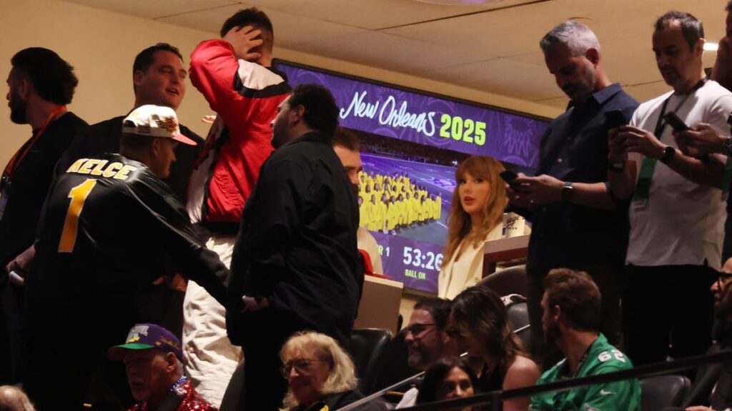 All the celebrities seen with Taylor Swift at Super Bowl 59