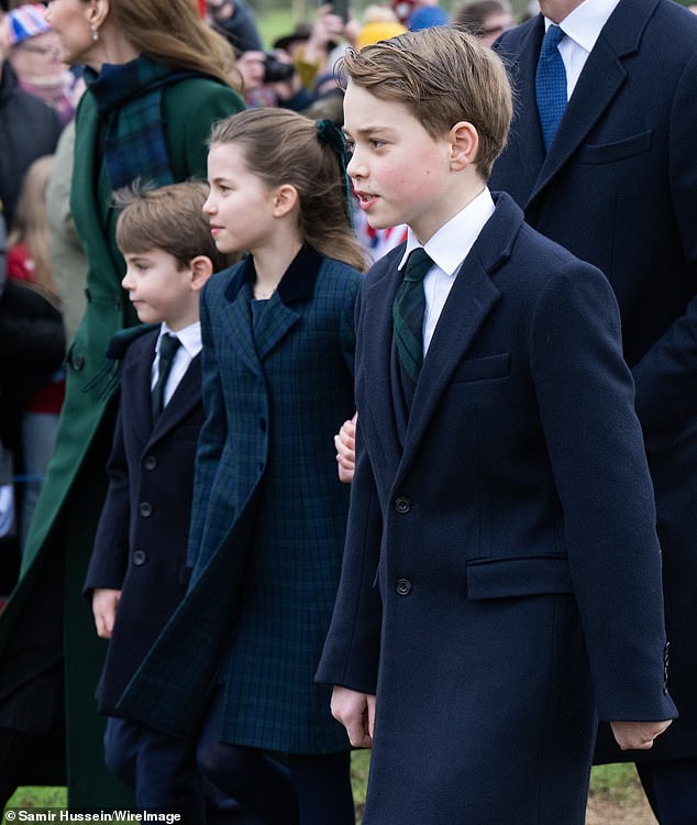 But Catherine, who is known to have complicated feelings towards blood sports, was adamant her three children, George, 11, Louis, nine and Charlotte, six, avoid enduring the gory tradition