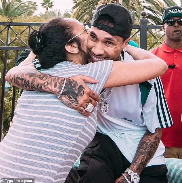Tyga, whose stage name is an acronym for Thank You God Always, concluded his message: 'You took one of your best angels back GOD,' adding: 'I hope you know that'