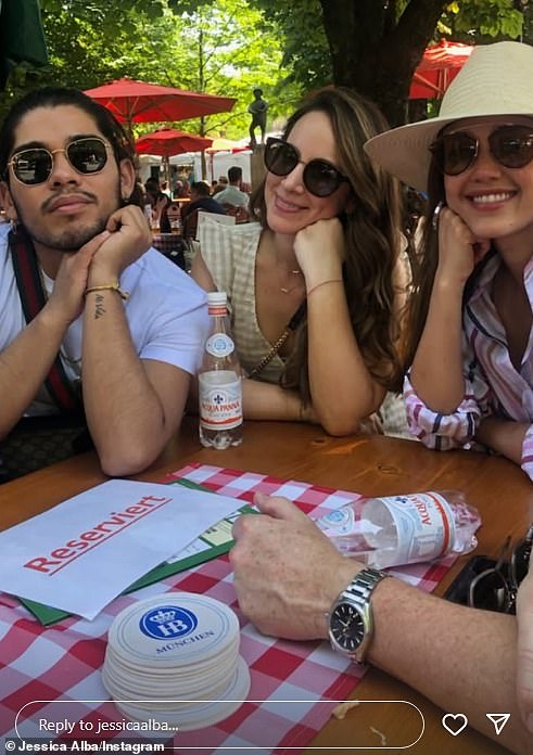 Another snap featured Alba at a picnic with Guerrero and another friend.