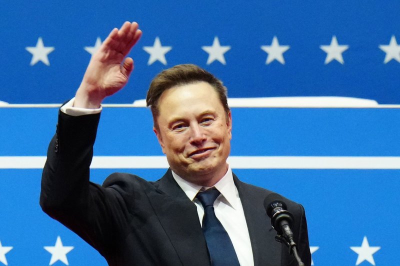 Tesla CEO and X owner Elon Musk gestures on stage when he speaks inside the Capital One Arena after President-elect Donald Trump is sworn in as the 47th President of the United States in Washington, DC on Monday, January 20, 2025. Photo by Ken Cedeno/UPI Tesla CEO and X owner Elon Musk gestures on stage when he speaks inside the Capital One Arena after President-elect Donald Trump is sworn in as the 47th President of the United States in Washington, DC on Monday, January 20, 2025. Photo by Ken Cedeno/UPI