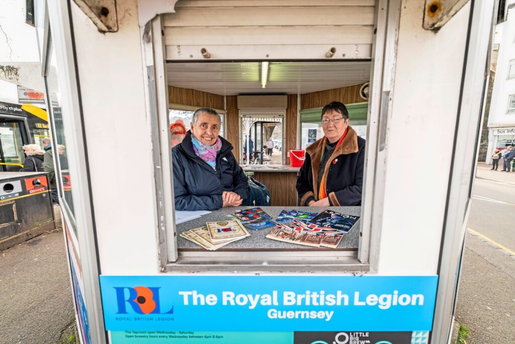 Royal British Legion takes over terminus kiosk for now Guernsey Press