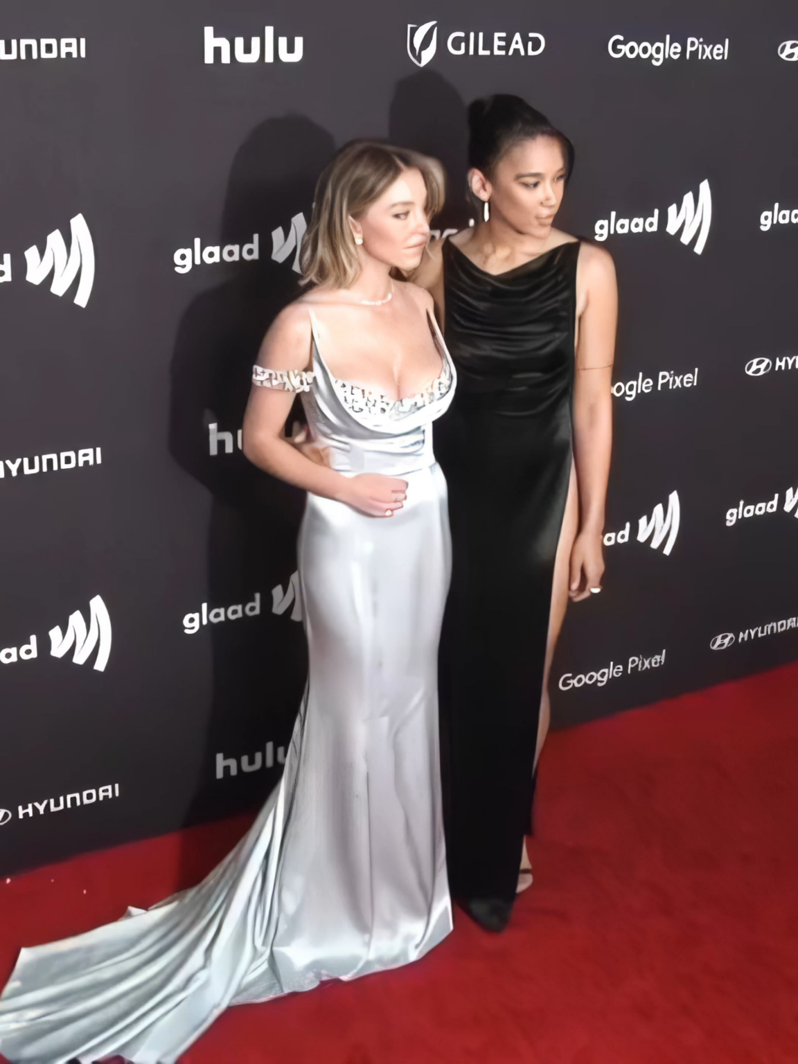 Sydney Sweeney and Alexandra Shipp | 35th Annual GLAAD Media Awards, Beverly Hills, California | March 14, 2024