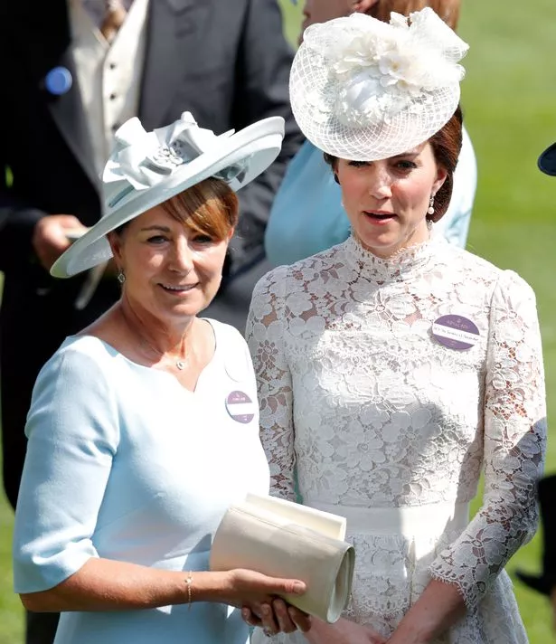 Carole Middleton and Catherine, Duchess of Cambridge attend day 1 of Royal Ascot at Ascot Racecourse on June 20, 2017 in Ascot, England. 
